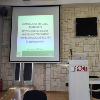 Koordinacijski sastanak i izobrazba korisnika institucionalne potpore NZRCD- Zadar 2026.